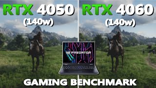 RTX 4060 140w vs 4050 140w Gaming Benchmark  Acer Predator Helios Neo 16  rtx4050 rtx4060 [upl. by Bibah]