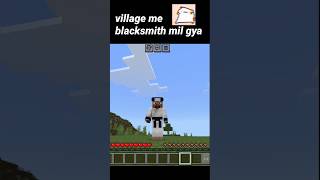 village me blacksmith mil gya aha tamatar bade mazedar Minecraft with jackula skin short trending [upl. by Saixela]