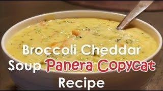 Broccoli Cheddar Soup AMAZING  Panera Broccoli cheddar soup copycat recipe [upl. by Elleinnad]