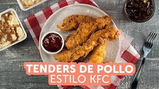 Tenders de Pollo Estilo KFC  Recetas kiwilimón [upl. by Jaye]