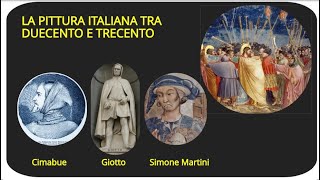 La pittura italiana tra Duecento e Trecento Cimabue Giotto e Simone Martini [upl. by Eulalia499]