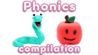 Phonics Vowel COMPILATION  Learn The Alphabet  Vowel Sounds  Pocket Preschool [upl. by Iadahs]