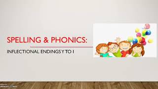 Grade 3 Spelling amp Phonics Inflectional Endings y to i [upl. by Annav]