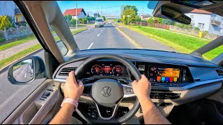 NEW Volkswagen Multivan T7 2023 20 TDI 150HP 0100 POV Test Drive 1861 Joe Black [upl. by Ormiston]