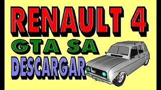 Renault 4 Para GTA SA Descargar Download French Car [upl. by Klenk]