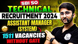 SBI SO Recruitment 2024  Assistant Manager Technical Official Notification Out  Complete Details [upl. by Deming643]