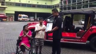 Ashvin Gunasegaran recognised for helping accident victims [upl. by Bunow]