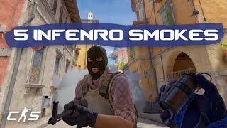 CS2 Inferno  5 Smokes EVERYONE Should Know [upl. by Aia536]