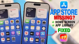 iOS 17 App Store Icon Is Missing From iPhone 15s – Fix [upl. by Akeimahs]