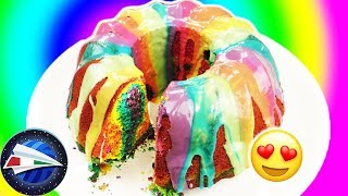 Ciambellone Arcobaleno Fatto in Casa 🌈🎂 Ricetta Facile [upl. by Nomrac]