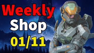 Halo Infinite Weekly Shop  NEW ROCKET LAUNCHER SKINS  Week of January 11 [upl. by Tlevesoor101]