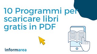 Programmi per scaricare libri gratis in PDF  Informareait [upl. by Garcia]