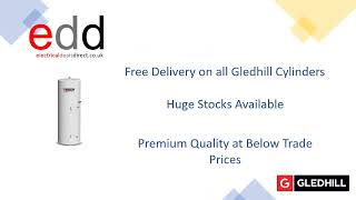 Efficient Hot Water Solution Gledhill Unvented Stainless Platinum Direct Cylinder 180L PLTDR180 [upl. by Letitia]