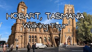 Hobart Tasmania Australia city walking tour [upl. by Ettesoj]