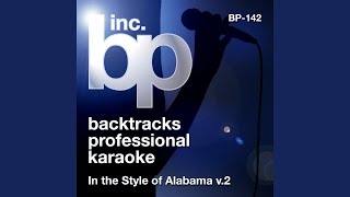 Dixieland Delight Karaoke With Background Vocals In the Style of Alabama [upl. by Nedyrb]