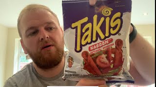 Takis Ketchup amp Sriracha Flavour Tortilla Chips  Review [upl. by Aidnac]