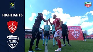 STADE BRESTOIS 29  NÎMES OLYMPIQUE 1  1  Highlights  SB29  NO  20202021 [upl. by Hgielram]