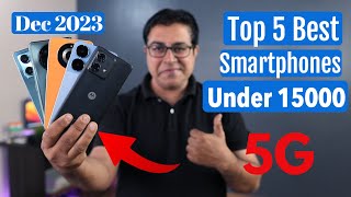 Top 5 Best 5G Phones Under 15000 in Dec 2023 I Best Smartphone Under 15000 [upl. by Netsrejk856]