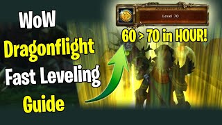 Dragonflight  Fastest way to level From 1 to 70 level EASY AND FAST Dragonflight Leveling Guide [upl. by Mohandas]