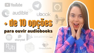 ONDE OUVIR AUDIOBOOKS EM PORTUGUÊS Recomendações gratuitas e pagas [upl. by Kreitman]