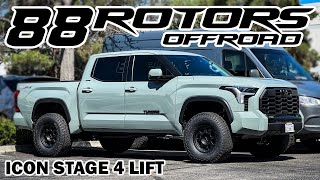 ICON STAGE 4 SUSPENSION LIFT ON 2023 TOYOTA TUNDRA TRD OFFROAD [upl. by Meelak]