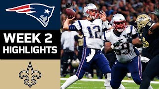 Patriots vs Saints  NFL Week 2 Game Highlights [upl. by Arraek]