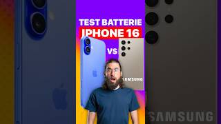 TEST iPHONE 16 vs SAMSUNG la batterie va te surprendre 😱 [upl. by Malvino445]