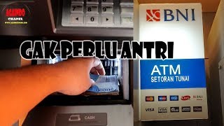 Cara Cepat Setor Tunai Bank  Via CDM  ATM Bank BNI  2018 [upl. by Richelle]