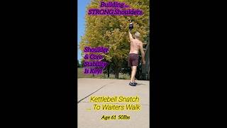 Shoulders amp Core Waiters Walk Works  Assymetrical Loading functionalstrength [upl. by Seni581]