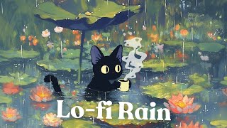 Jazzy Hiphop  Lofi Rain ☂️ Coffee time  for Study  Focus  Relax [upl. by Adnopoz]