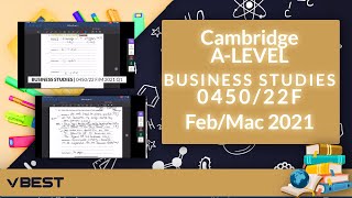 BUSINESS STUDIES 045022FFM21  Question 1 Part 1 ALEVEL Past Paper Discussion [upl. by Coplin]