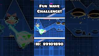 Fun Satisfying GD Geometry Dash Wave Challenge geometrydash gd gdlevels [upl. by Lativa]