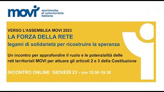 LA FORZA DELLA RETE 23223 Verso lassemblea 2023 [upl. by Ainna]