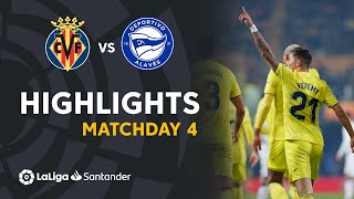 Resumen de Villarreal CF vs Deportivo Alavés 52 [upl. by Eiramalegna]