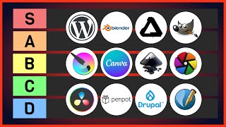 The Best Adobe Alternatives For 2024 Free Software TIER LIST [upl. by Airyk]