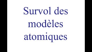 Sciences pour les amis de secondaire 4  Modèles atomiques [upl. by Hosbein]