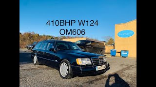 410BHP MERCEDES W124 OM606  BMW 6 SPEED [upl. by Ariahaj]