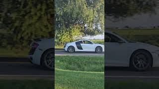 AMAZING Audi R8 leaving Log Cabin Car Show car automobile logcabincarshow [upl. by Travus]