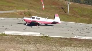 Landing Courchevel on the plots Mooney M20J [upl. by Sitsuj768]