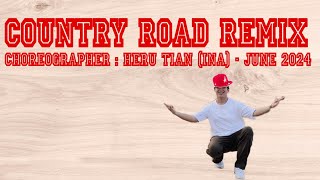 NEW DANCE  Country Road Remix  LINE DANCE  Beginner  Heru Tian [upl. by Devina276]