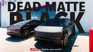 DEAD MATTE BLACK CYBERTRUCK WRAP  AFS WRAPS [upl. by Gney898]