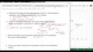 444  Finding Line of Best Fit  Linear Regression using Excel [upl. by Barlow897]