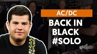 Back In Black  ACDC How to Play  Guitar Solo Lesson [upl. by Appilihp127]