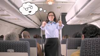 Visionworks Flight Attendant Michelle Laurent TV commercial [upl. by Eigroeg]