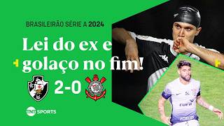 PITON CRAVA SFORZA FAZ GOLAÇO E MANTÊM O TIMÃO NA ZONA VASCO DA GAMA 2 X 0 CORINTHIANS [upl. by Sanger]