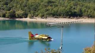 Canadair  Lac de St Croix  Fast stop [upl. by Cohleen]