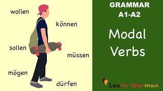 Learn German  German Grammar  Modalverben  Modal verbs  A1 [upl. by Artemahs]