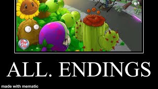 Pvz All Endings Meme [upl. by Nnairol]