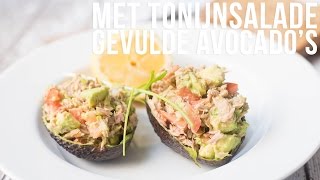 RECEPT Met tonijnsalade gevulde avocado  OhMyFoodness [upl. by Ssyla]