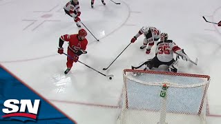 Ty Smith Giveaway Leads To Easy Goal For Jesperi Kotkaniemi [upl. by Anilocin]